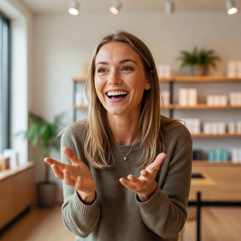 Portrait of Emma L., an enthusiastic Zenoplenar customer